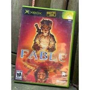 Fable 2004 Microsoft Xbox Original Black Label Complete with Manual CIB